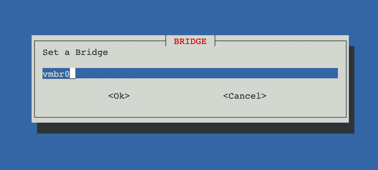 Network "Bridge" Window