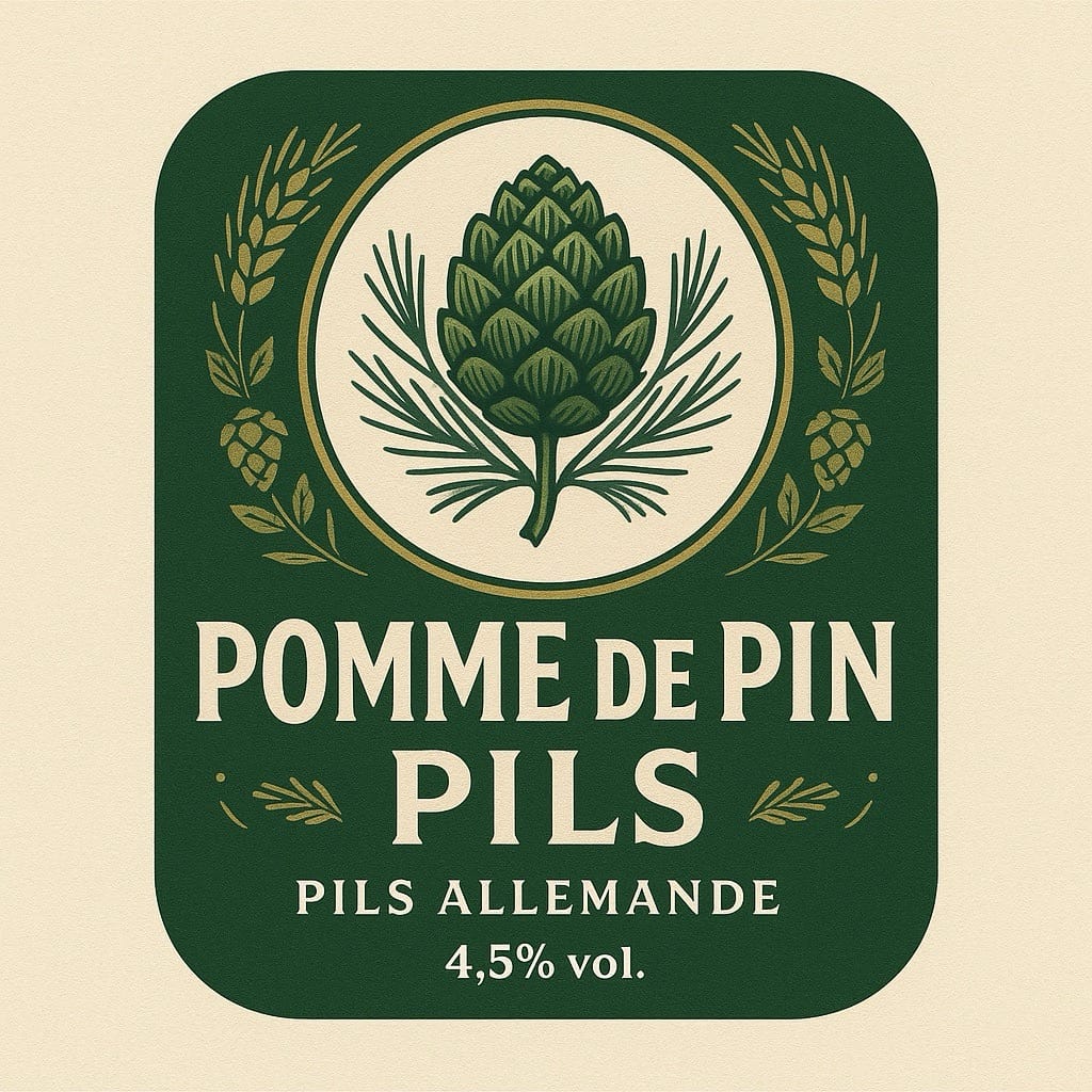 This AI-generated beer label was created by the tool mentioned below