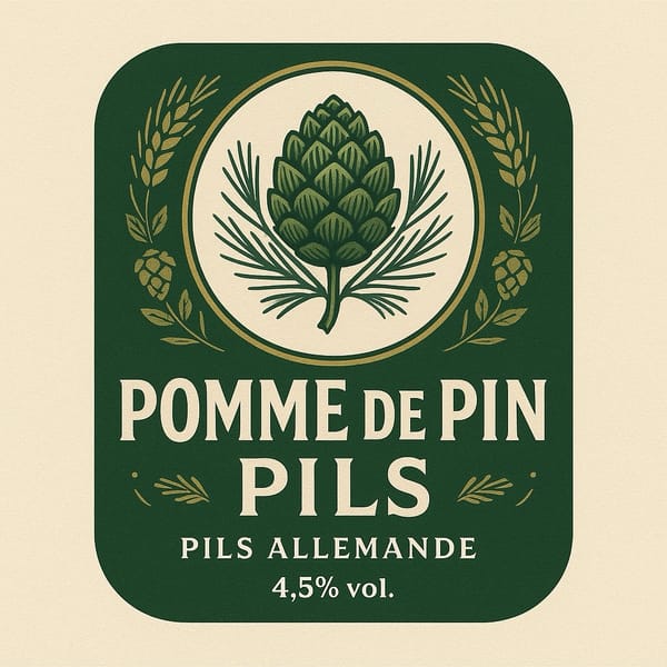 This AI-generated beer label was created by the tool mentioned below